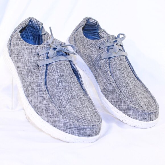 Skechers Size 9 Gray Relaxed Fit Memory Foam Goga Mat Arch Light Slip-On Shoes - Picture 1 of 16